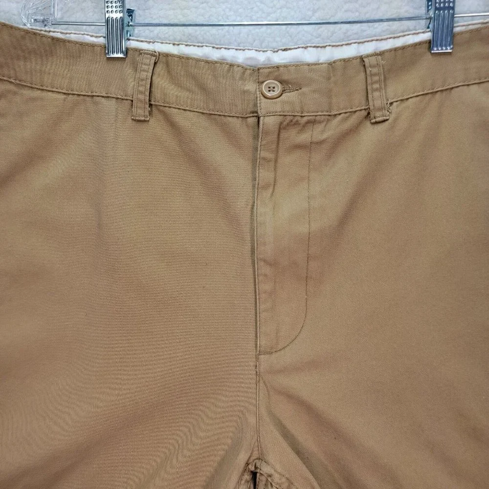 St. John's Bay Brown Pure Cotton High Rise Classic Preppy Chino Shorts